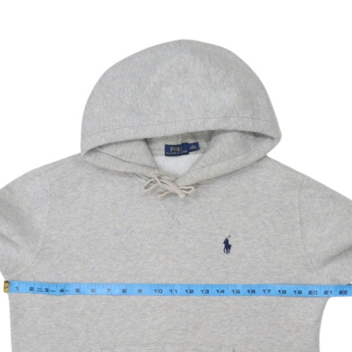 Ralph Lauren Boys Grey Pullover Hoodie M Cotton Blend Classic Fit