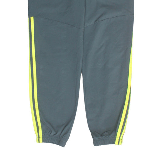 Adidas Boys Grey Track Pants 10 Years Elastic Waist Lightweight Activewear