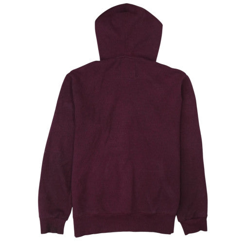 Superdry Men's Purple Pullover Hoodie M Fleece Graphic Logo
