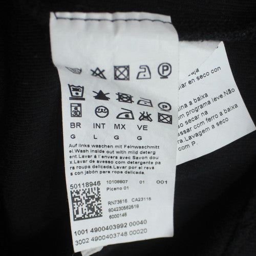 Hugo Boss Men's Black Collared Henley Jumper Size L Regular Fit
