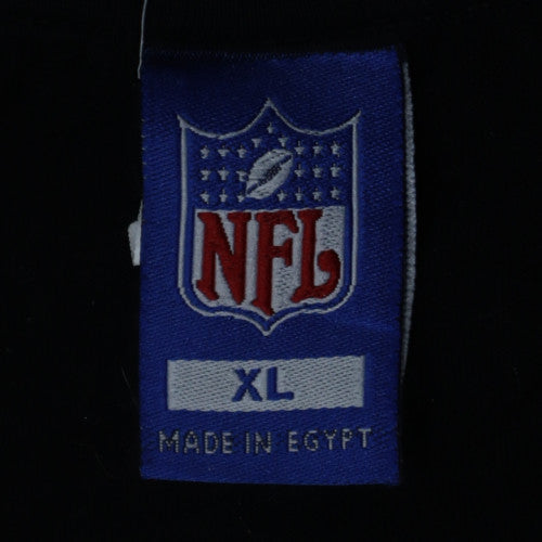 NFL Men's Black XL Graphic Cotton T-Shirt Sports Style