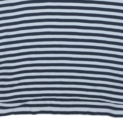 Nautica Men's Blue White Striped 3XLT Cotton Polo Shirt