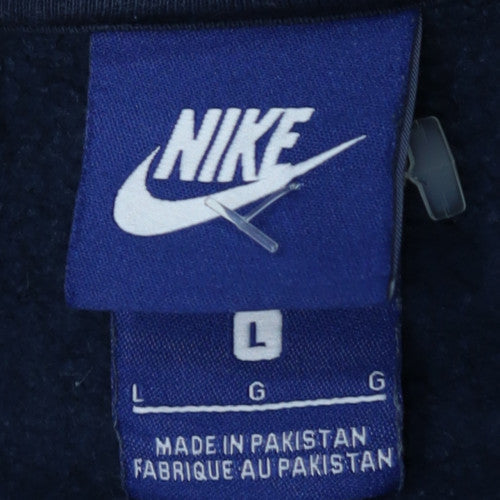 Nike Men's Blue Crew Neck Pullover Sweatshirt Size L