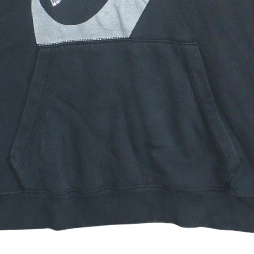 Nike Womens Black XL Pullover Hoodie with Silver Logo