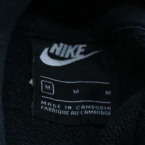 Nike Men's Black Pullover Hoodie M Fleece Lined Sportswear