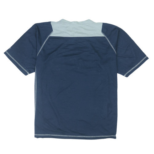 Majestic Men’s Blue Mariners Baseball Jersey V-Neck T-Shirt XL