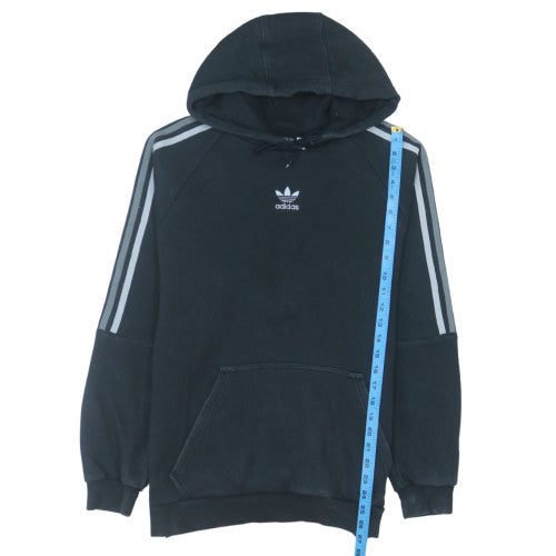 Adidas Mens Black Pullover Hoodie M Fleece Sportswear