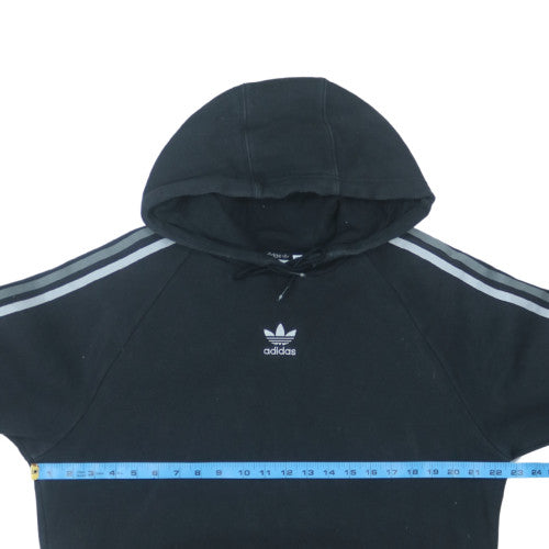 Adidas Mens Black Pullover Hoodie M Fleece Sportswear