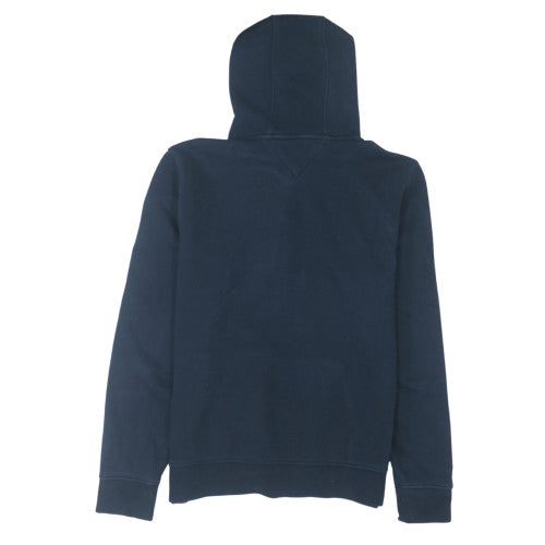 Tommy Hilfiger Men's Blue Logo Hoodie Size L Pullover Fleece