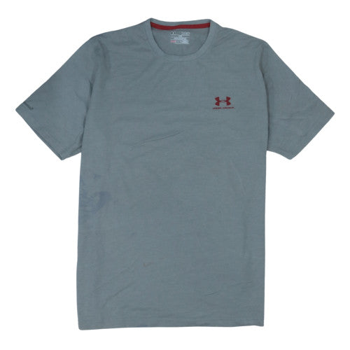 Under Armour Men's Grey HeatGear Loose Fit Crew Neck T-Shirt XL