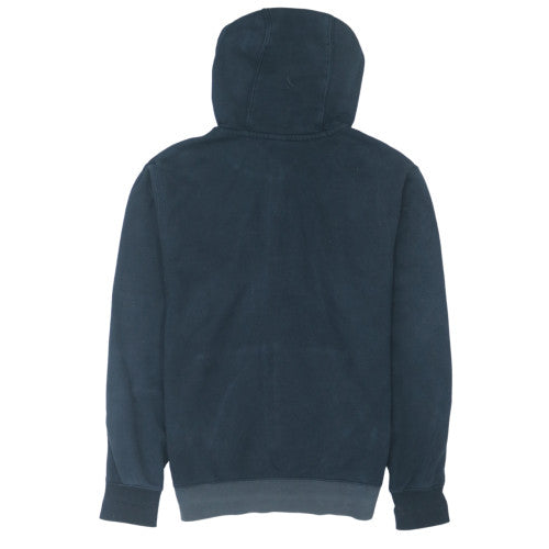 Nike Men's Blue Full Zip Fleece Hoodie Small Logo Sweatshirt