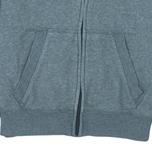 Puma Men's Grey Full Zip Hoodie M Graphic Logo Sportswear