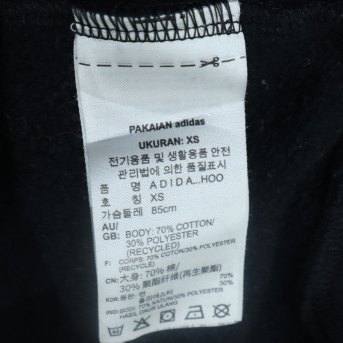 Adidas Womens Black XS Pullover Hoodie 'All Day I Dream About Sneakers'