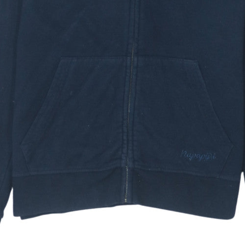 Napapijri Men's Blue XL Full Zip Fleece Hoodie