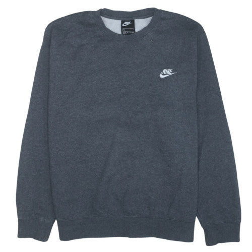 Nike Men's Dark Grey Crew Neck Pullover Sweatshirt L
