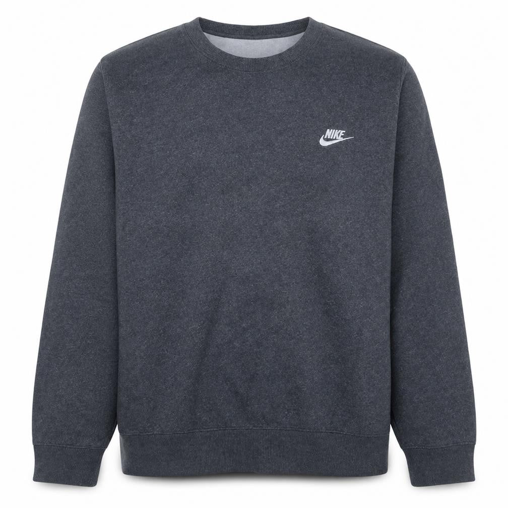 Nike Men's Dark Grey Crew Neck Pullover Sweatshirt L