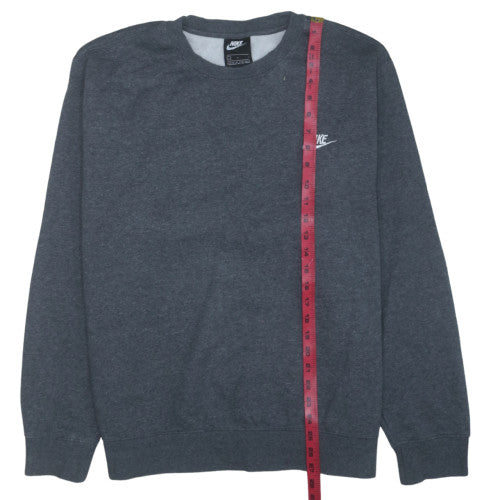 Nike Men's Dark Grey Crew Neck Pullover Sweatshirt L
