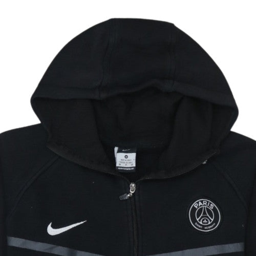 Nike Boys Black Full Zip Hoodie Paris Saint-Germain M Football Style
