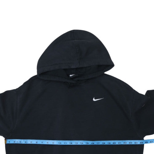 Nike Women Black Large Pullover Hoodie Sweatshirt Cotton Blend