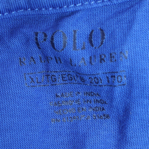 Polo Ralph Lauren Women's Blue XL Cotton Classic T-Shirt