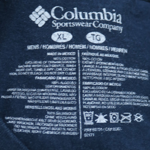Columbia Men's Blue XL Patriotic USA Graphic Cotton T-Shirt