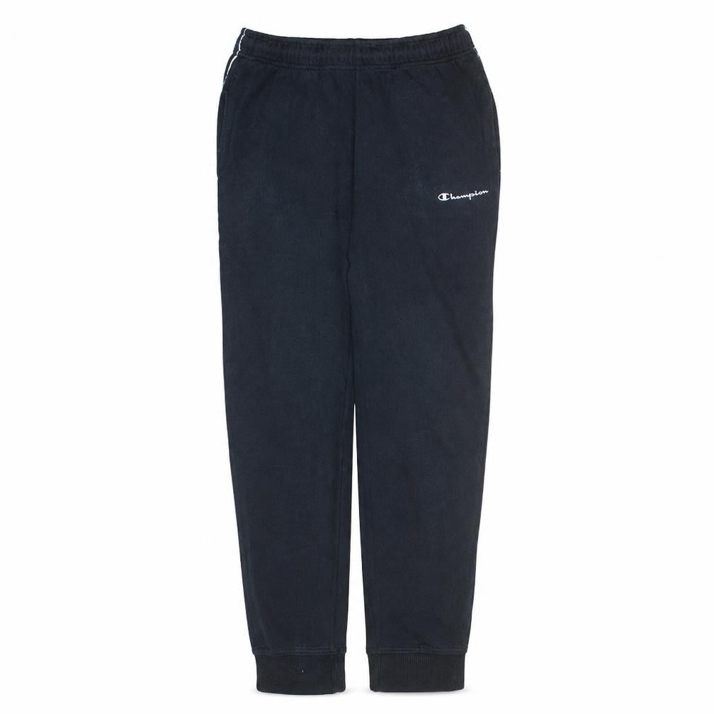 Champion Men's Black Jogger Trousers M Elastic Waist Side Stripe
