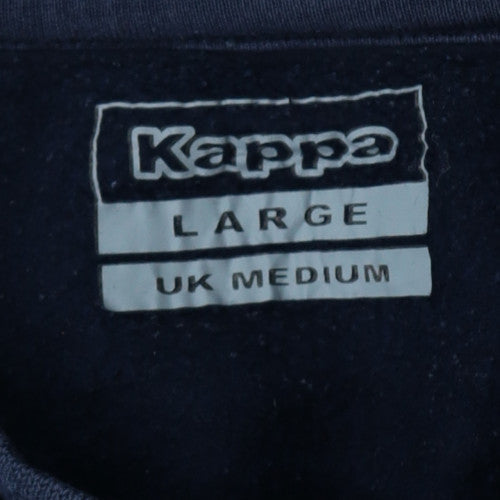 Kappa Mens Blue Leeds United Crew Neck Sweatshirt Size M