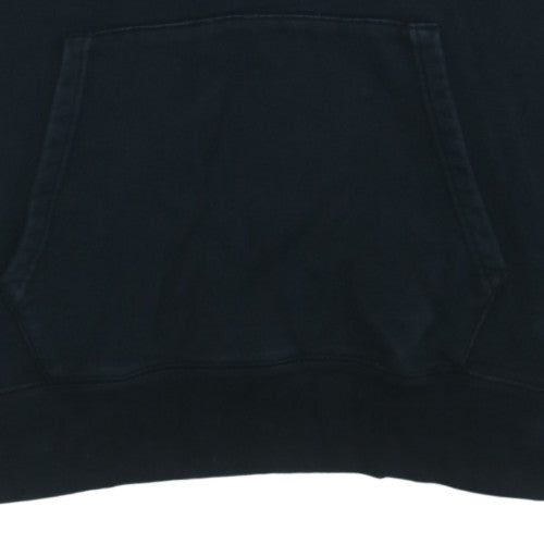 Nike Men's Black XL 1/2 Zip Hooded Sweatshirt Cotton Fleece