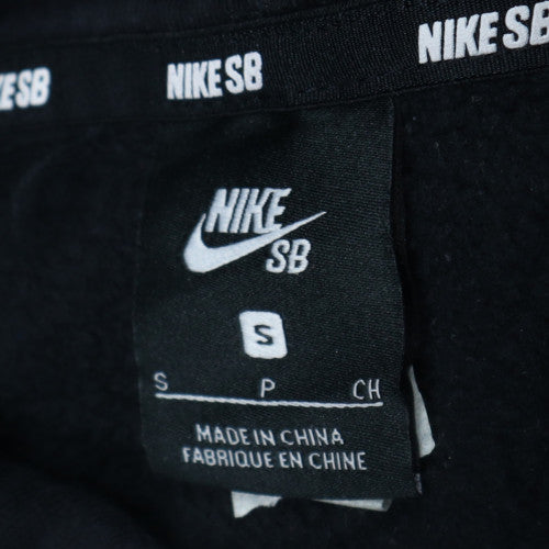 Nike SB Boys Black Pullover Hoodie S Cotton Blend Skateboard Sweatshirt
