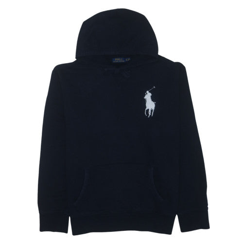 Polo Ralph Lauren Mens Navy Hoodie Large Embroidered Logo Pullover