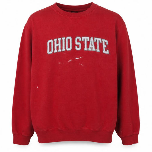 Nike Men's Red Ohio State Pullover Crew Neck Sweatshirt XL