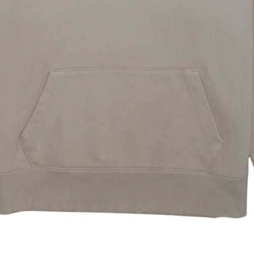 Tommy Jeans Men's Beige Pullover Hoodie M Logo Fleece Sweatshirt