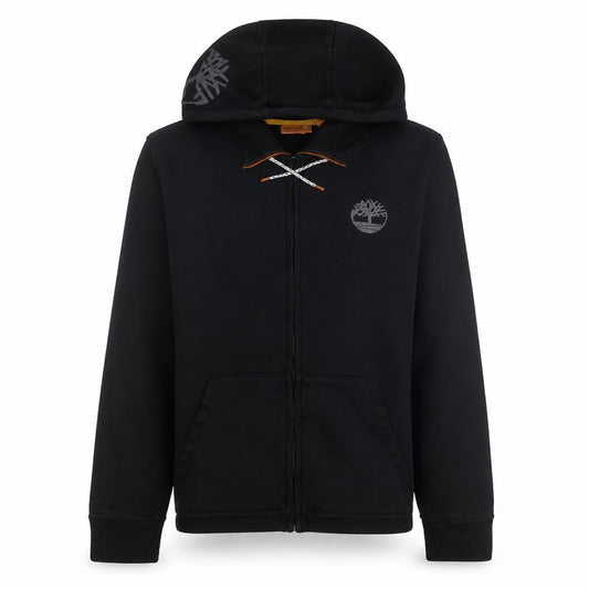 Timberland Men's Black Full Zip Hoodie Size M Outdoor Fleece