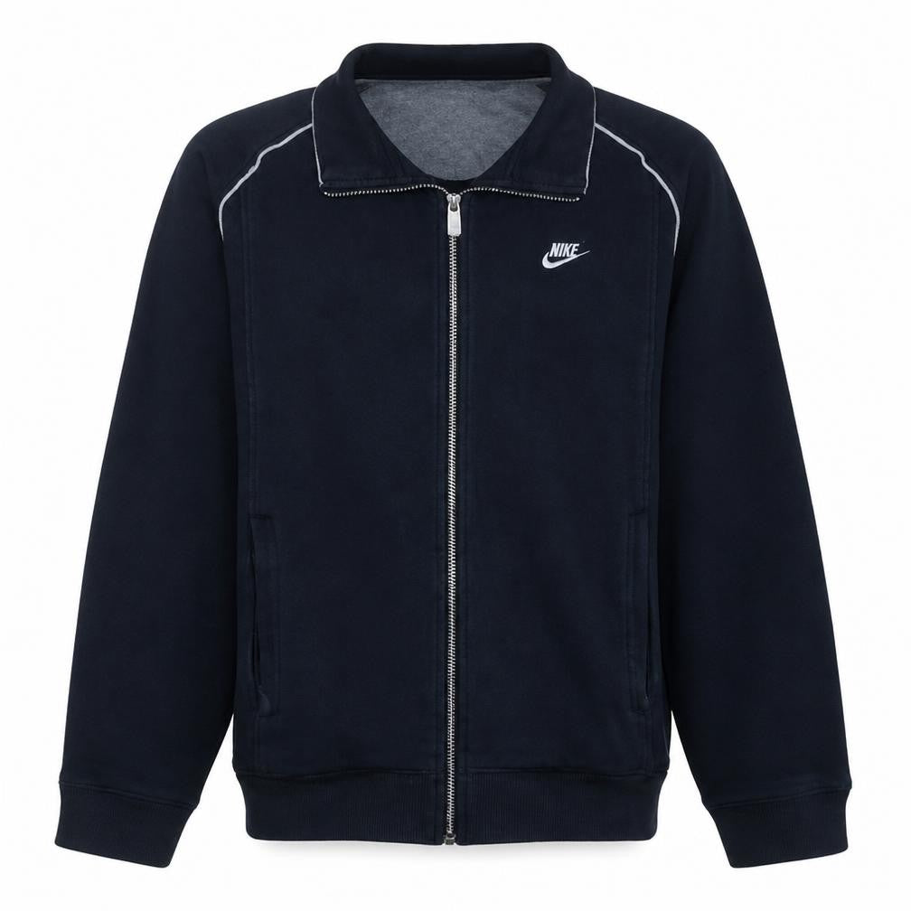 Nike Men's Blue Full Zip Fleece Sweatshirt M Regular Fit
