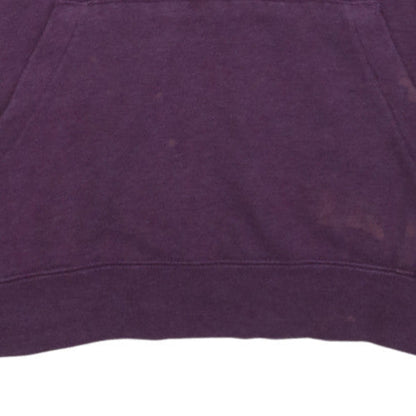 Nike Womens Purple Pullover Hoodie L Cotton Blend Casual