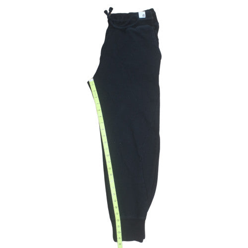 adidas Men's Black Jogger Trousers M Fleece Drawstring Regular Fit