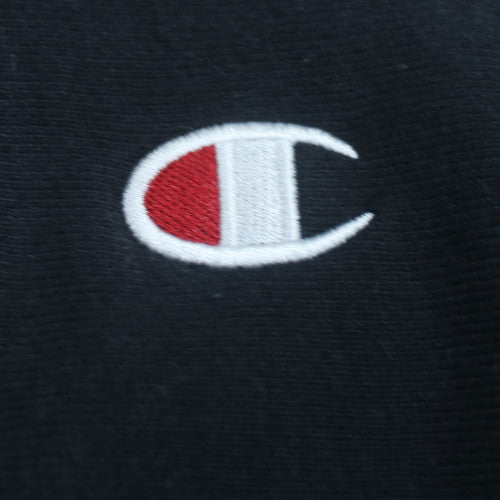 Champion Women Black Small Reverse Weave Logo Crew Neck Sweatshirt