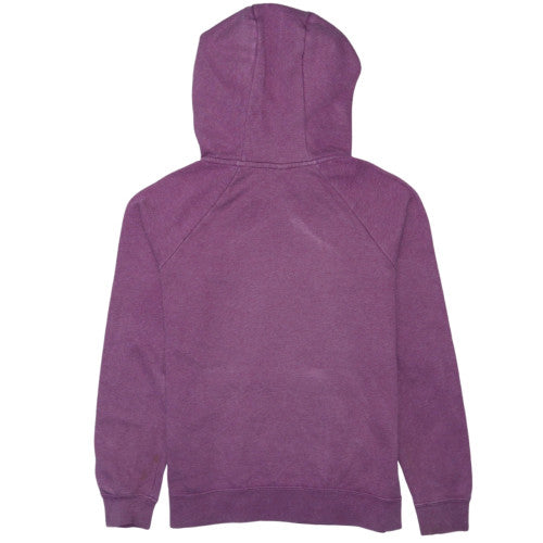 Nike Women Purple Pullover Hoodie Small Cotton Blend Logo Hooded Sweatshirt