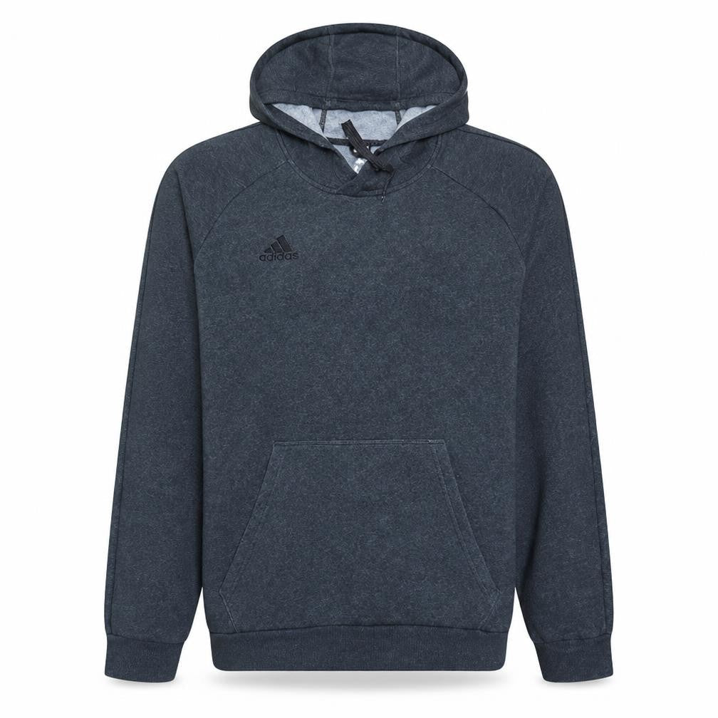 adidas Men’s Grey Pullover Hoodie Size L Sports Fleece Sweatshirt