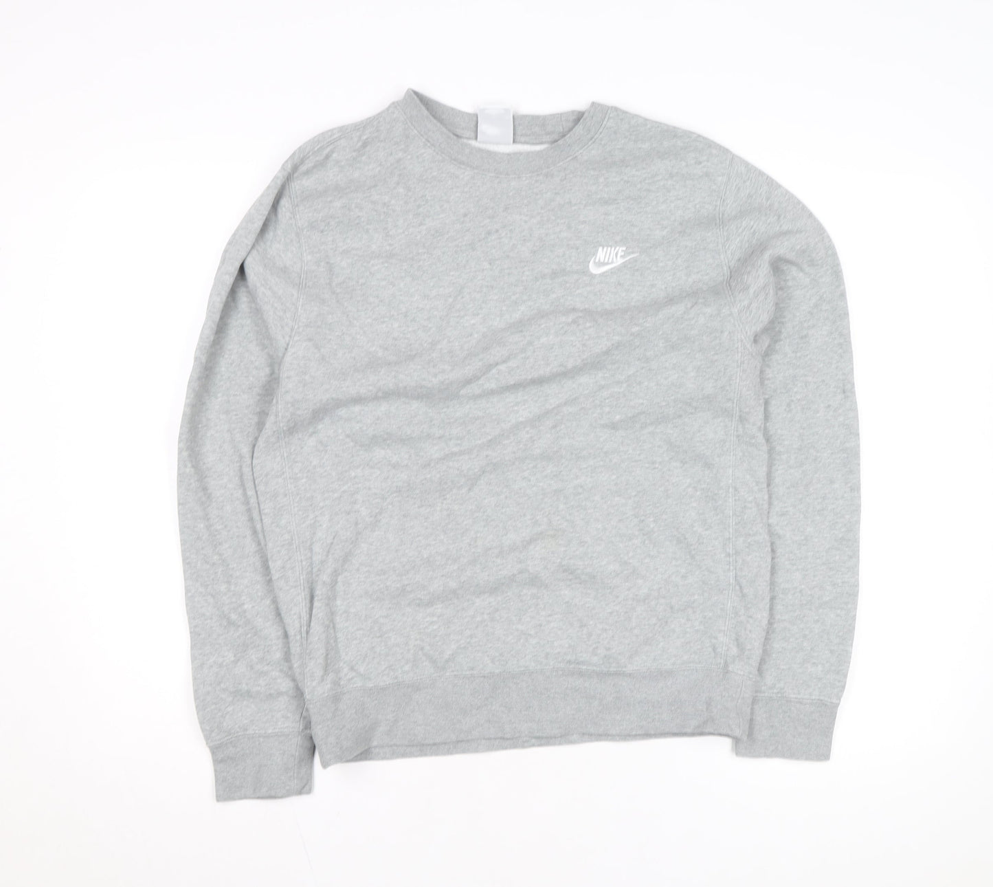 Nike Men's Grey Small Pullover Crew Neck Sweatshirt