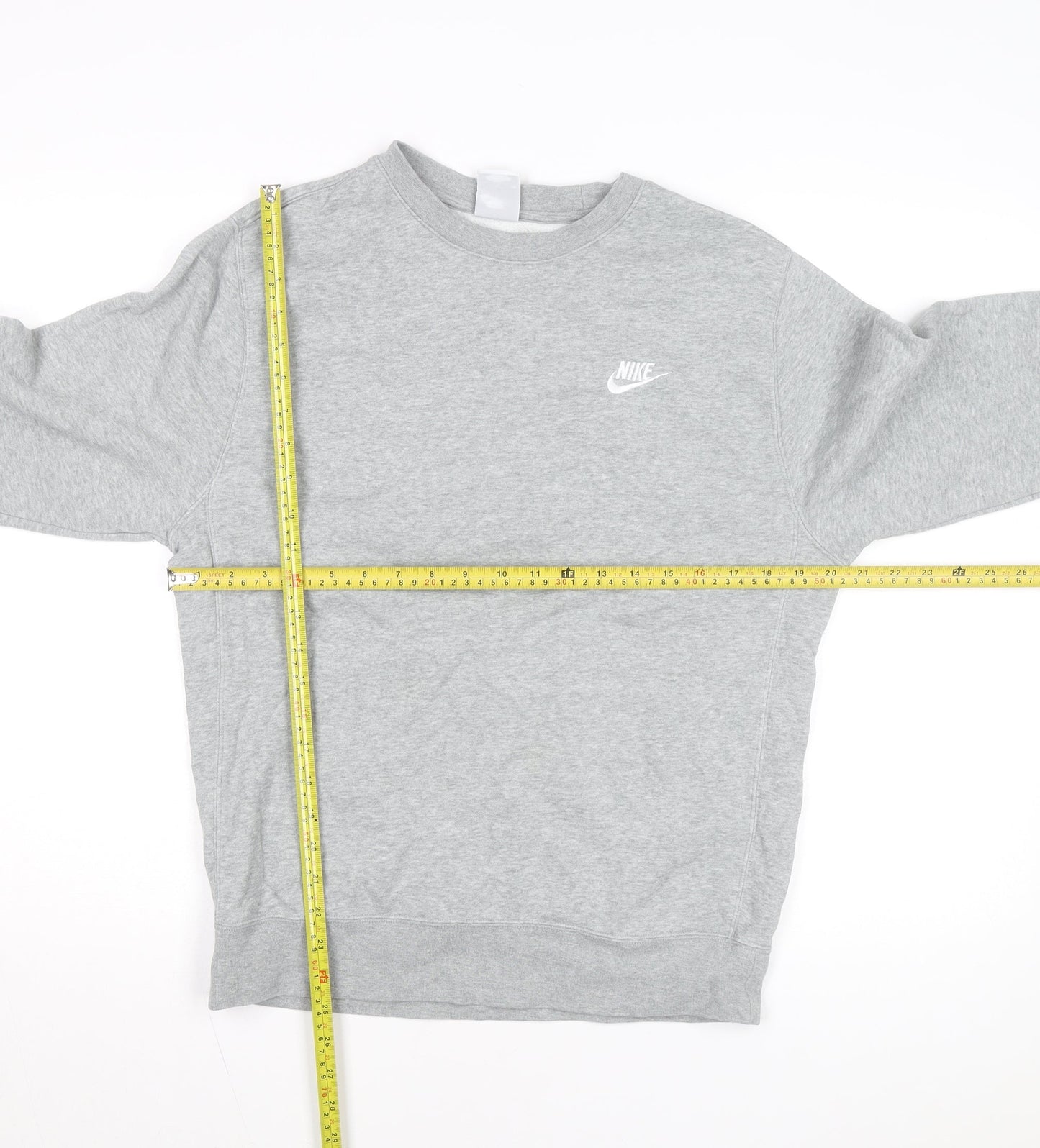 Nike Men's Grey Small Pullover Crew Neck Sweatshirt