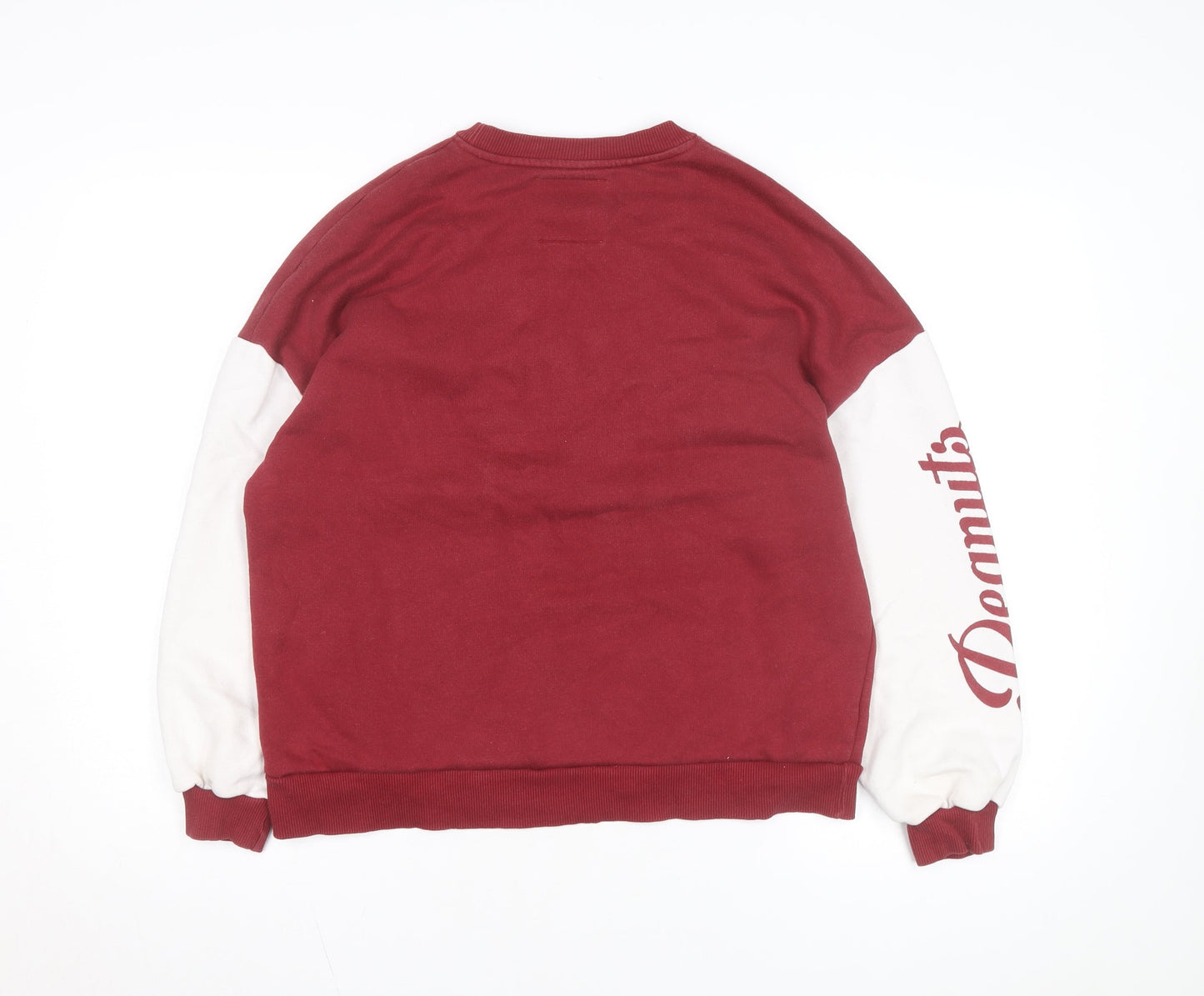 Pull & Bear Womens Red Peanuts Snoopy Sweatshirt Size Small