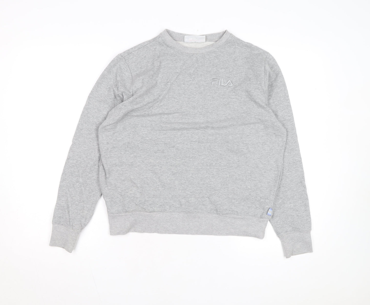 FILA Men's Grey Crew Neck Regular Fit Sweatshirt M