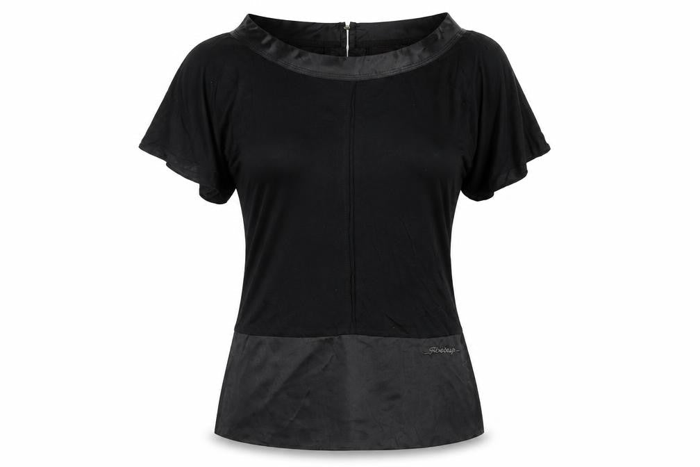 Firetrap Women's Black Short Sleeve Boat Neck Blouse Size S