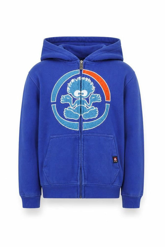 Saltrock Boys Blue Full Zip Hoodie 7-8 Years Cotton Blend Casual