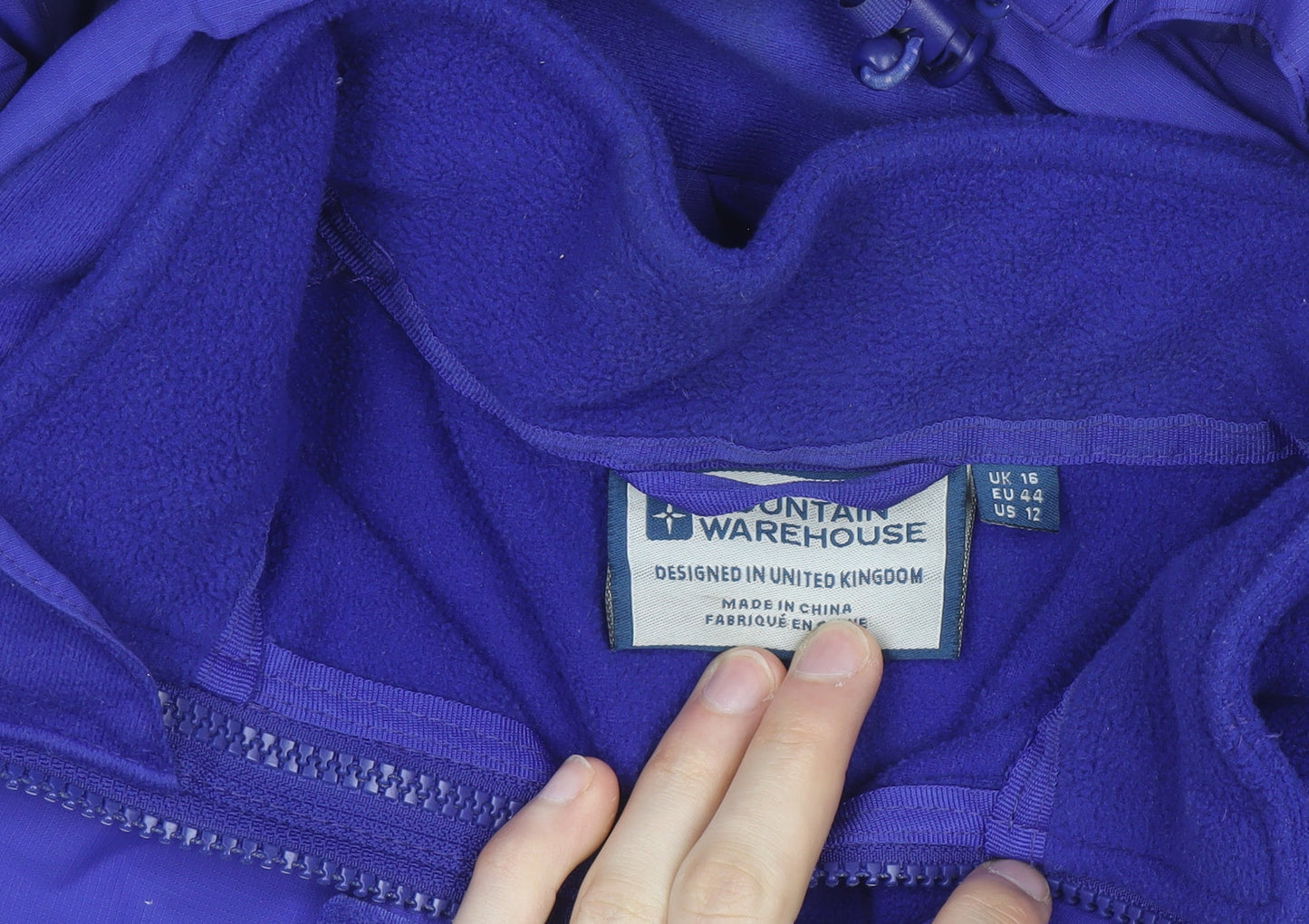 Mountain Warehouse Womens Purple Waterproof Hooded Parka Jacket Size 16