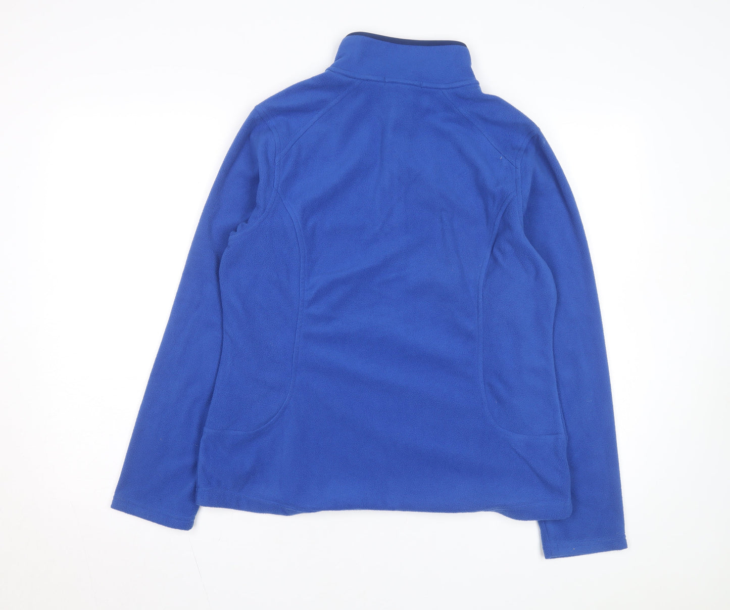 Lands' End Women's Blue Fleece 1/2 Zip Basic Jacket Size M Regular