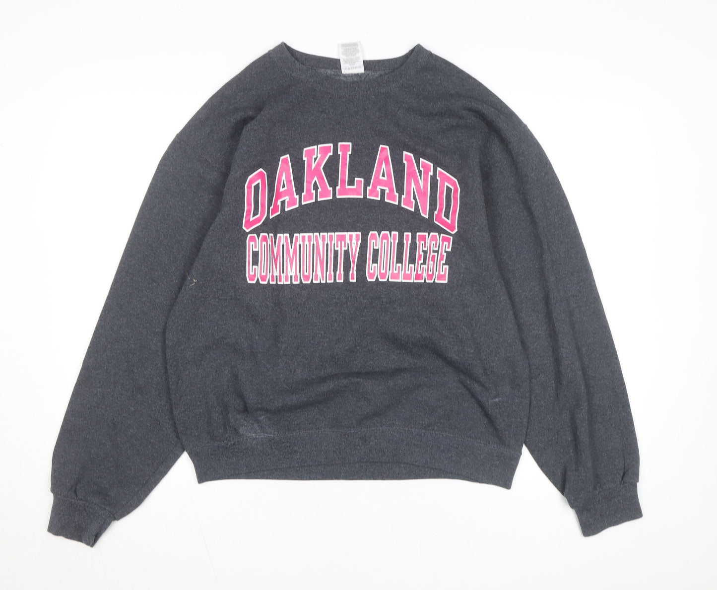 Jerzees Women’s Grey Oakland College Pullover Sweatshirt M