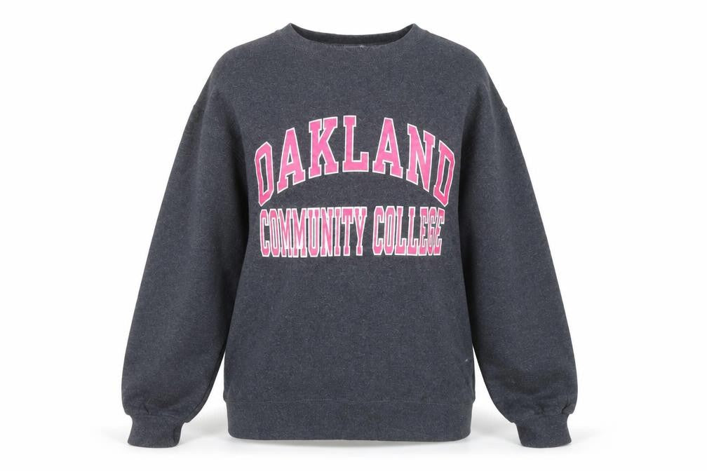 Jerzees Women’s Grey Oakland College Pullover Sweatshirt M