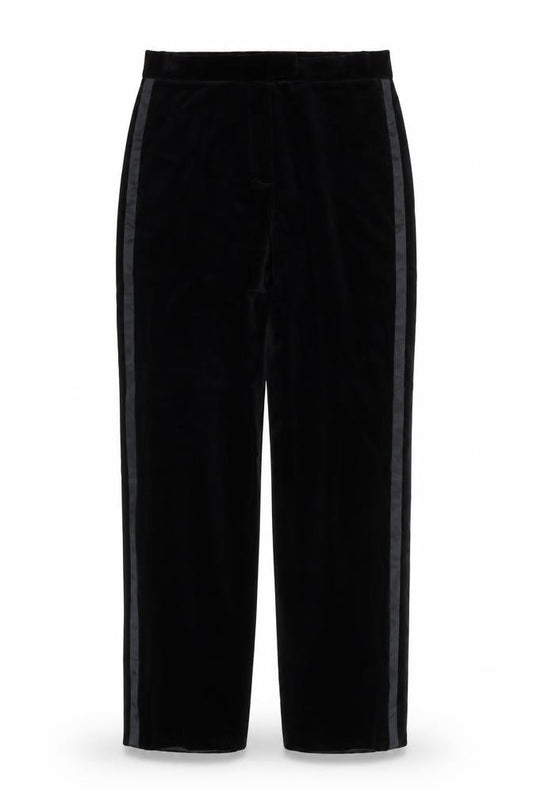 Emanuel Ungaro Liberté Women’s Black Velvet Petite Formal Trousers Size 14
